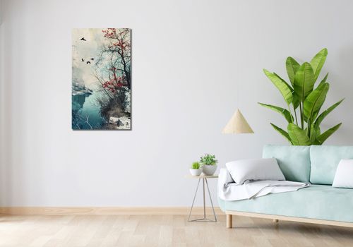 Obraz 50x90cm Zimowy Brzask Ptaków na Arena.pl
