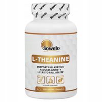 L-Teanina 200 mg 120 Vege Kapsułek – Relaks, Odprężenie, Spokój – Sowelo