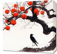 Obraz 50x50cm Kruk przy Drzewie