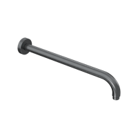 Ramię prysznicowe ścienne 40 cm okrągłe, grafit szczotkowany