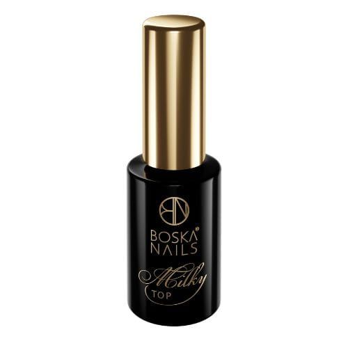 BOSKA NAILS Top hybrydowy TOP MILKY - 10ml - DUŻY zdjęcie 1