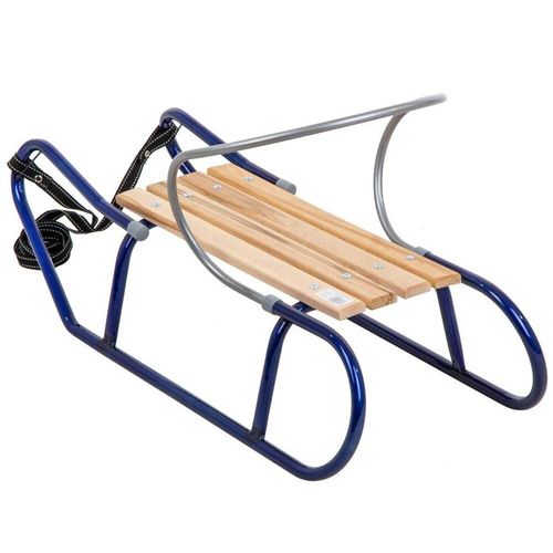 Sanki Metalowe Tomek Z Oparciem - Niebieskie na Arena.pl