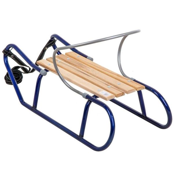 Sanki Metalowe Tomek Z Oparciem - Niebieskie zdjęcie 5