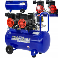 KOMPRESOR BEZOLEJOWY SPRĘŻARKA POWIETRZA 50L 230V 3000W CICHY +REDUKTOR