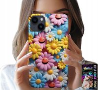 ETUI DO IPHONE 15 PLUS - KOLOROWE KWIATKI, STOKROTKI FUTERAŁ CASE