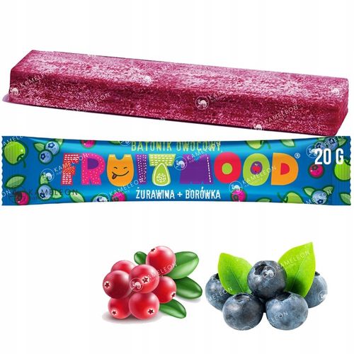 FRUIT MOOD batonik owocowy MIX SMAKÓW 9 SZTUK x20g 180G W TYM 3 NOWE na Arena.pl