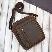 listonoszka męska saszetka skórzana brązowa vintage paolo peruzzi