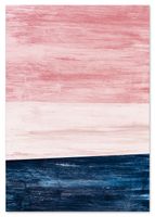 Plakat abstrakcja horyzont geometria 21x29,7 cm A4