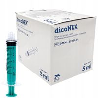 STRZYKAWKA STRZYKAWKI 5ML STERYLNE LUER-LOCK 3CZĘŚCIOWE dicoNEX 100SZT