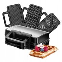 Opiekacz gofrownica MPM MOP-43M 3w1 inox 1000 W