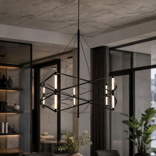 Lampa wisząca SPACE LED czarna 60 cm na Arena.pl