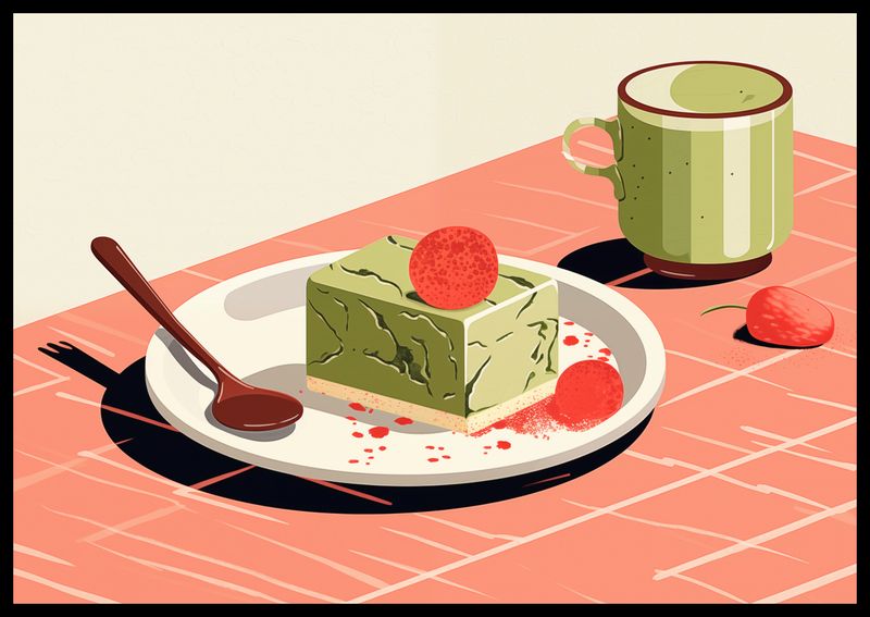 Plakat 66,5x46,5cm Deser Matcha zdjęcie 2