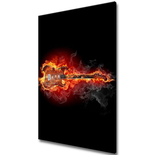 Obraz Drukowany 80X120 Płonąca Gitara na Arena.pl