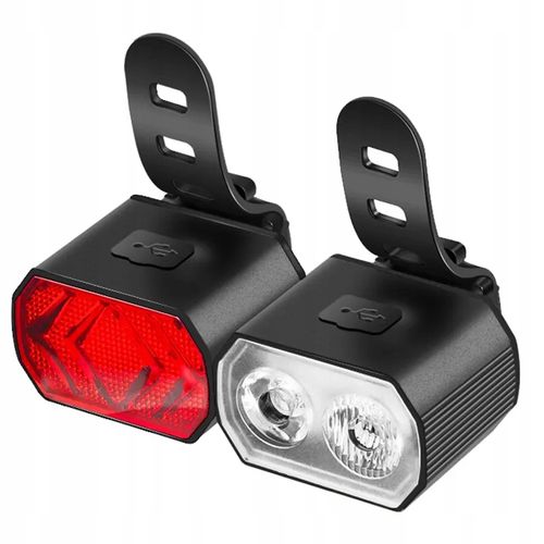Lampka Rowerowa Led Usb Przód Tył Zestaw Do Roweru na Arena.pl