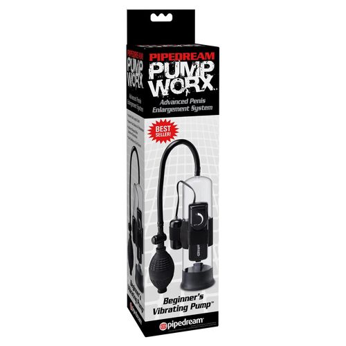 wibrująca pompka do penisa beginner's vibrating pump - pump worx na Arena.pl