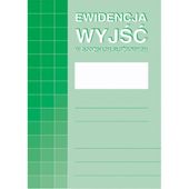 DRUK 574-1 EWIDENCJA WYJŚĆ W GODZINACH SŁUŻBOWYCH