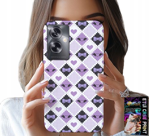 ETUI DO OPPO A79 5G - MODNE SERCA KOKARDKI KOKARDA + FOLIA na Arena.pl