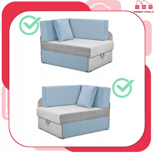 Narożnik dziecięcy Denis Duo rozkładany pojemnik łóżko dzieci materac kubuś na Arena.pl