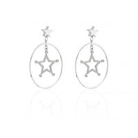 kolczyki stal chirurgiczna srebrne kst1352