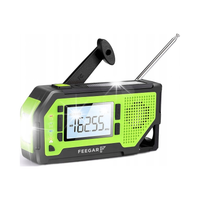 Feegar OZE Radio FM Budowlane na baterie Przenośne Solar 2000mAh Latarka