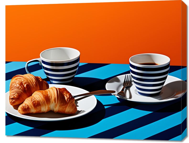 Obraz 90x70cm Croissanty zdjęcie 1