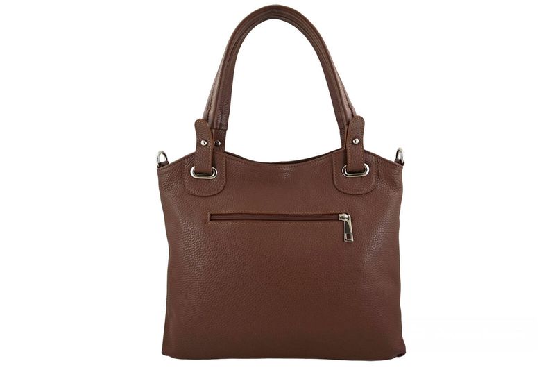 Codzienna duża torebka damska - Brązowa zdjęcie 4