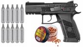 Wiatrówka Pistolet ASG CZ 75 P-07 Duty Blow-Back ZESTAW ŚRUT + 10xCO2