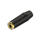 Gniazdo Jack 3,5mm na kabel Roxtone RMJ3FPP-45-BG