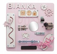 TABLICA Manipulacyjna Sensoryczna MONTESSORI IMIĘ