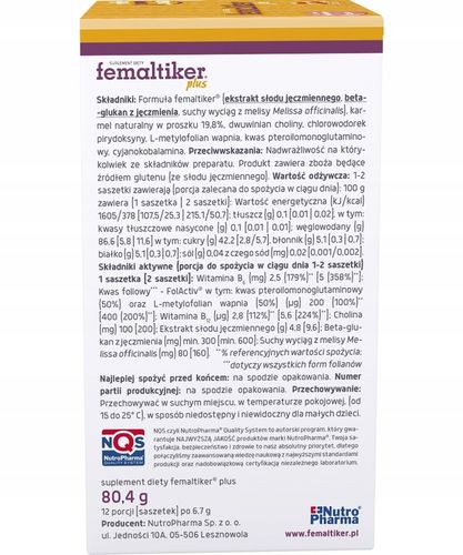 Femaltiker plus smak karmelowy na Arena.pl