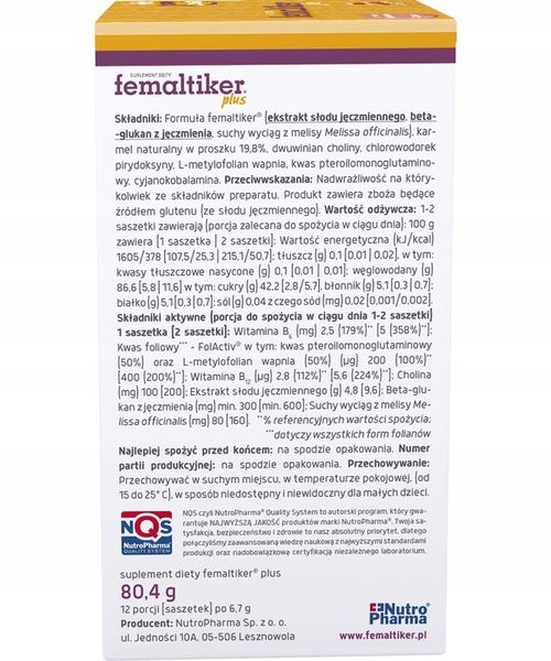 Femaltiker plus smak karmelowy zdjęcie 3