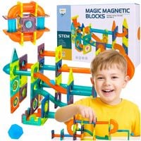 ZESTAW KREATYWNE KLOCKI MAGNETYCZNE DLA DZIECI TOR 96EL KULODROM PREZENT