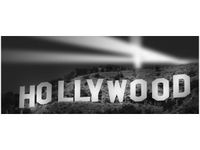 100X40CM NIGHT IN HOLLYWOOD OBRAZ DREWNO