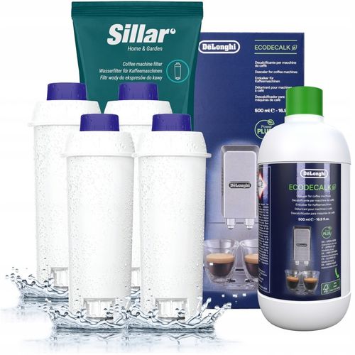 Delonghi odkamieniacz do ekspresu + 4x filtr do ekspresu Delonghi Dinamica na Arena.pl