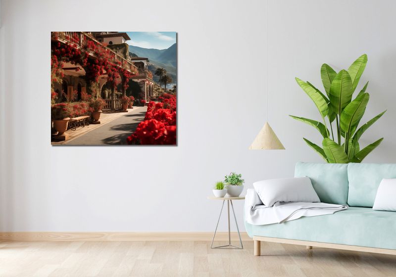 Obraz 100x90cm Czerwona Idylla zdjęcie 2