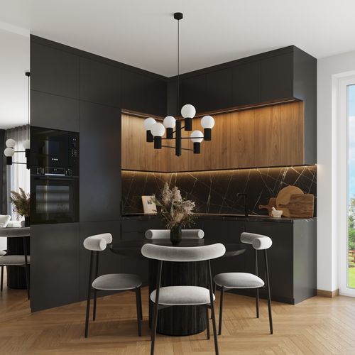 Żyrandol HALO 6 czarny na Arena.pl