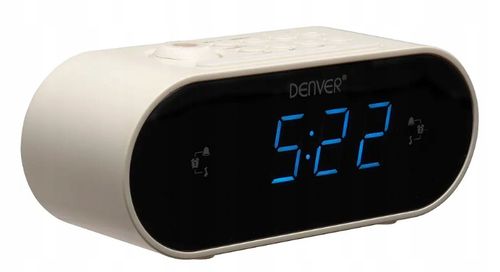 Radio sieciowe FM Denver Electronics CRP-717 Biały Cyfrowy rzutnik na Arena.pl