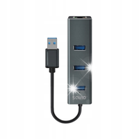 HUB USB-A 3.1 SAVIO AK-58 z adapterem RJ-45 3-portowy
