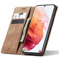 ELEGANCKIE ETUI Z KLAPKĄ SPACECASE WALLET SKÓRZANE CASE DO GALAXY S21+