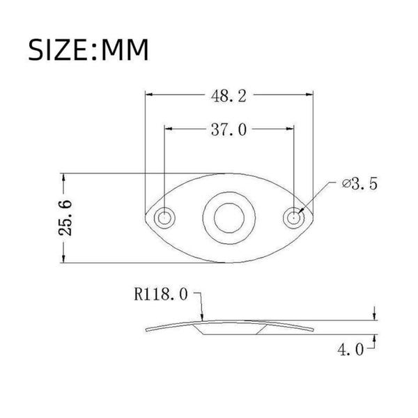 Gniazdo do gitary Jack 6,3mm MSP32 złoty zdjęcie 7
