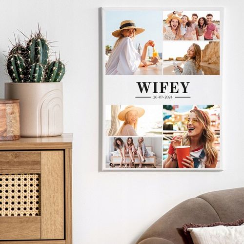 Obraz na płótnie 30x40 dowolne zdjęcie z NADRUKIEM PREZENT dla PANNY MŁODEJ na Arena.pl