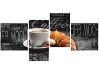 140CM 70 OBRAZ CZARNA KAWA ŚCIENNY