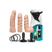 doc johnson vac-u-lock zestaw startowy z 3 nasadkami ultraskyn