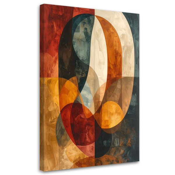 Obraz na płótnie do salonu, Abstrakcja geometria 30x45 zdjęcie 1