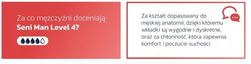 SENI MAN EXTRA PLUS Level 4 wkładki urologiczne 15szt. chłonność 4/5 na Arena.pl