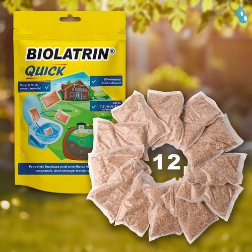 Bakterie do szamba i oczyszczalni silny bio produkt BIOLATRIN Quick 12 na Arena.pl