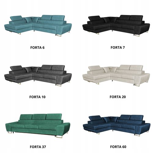 Narożnik rogówka rozkładany f spania Bosso lewy Family meble zielony welur na Arena.pl