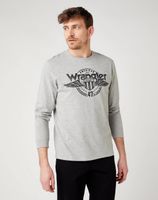 WRANGLER LS AMERICANA TEE MID GREY MEL W7J5D3X37 S