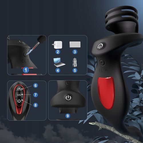 Wibrator prostaty 3w1 pierścień, analny, prostata na Arena.pl