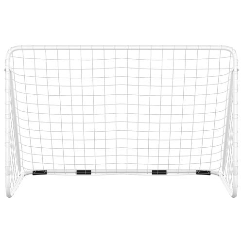 Bramka piłkarska z siatką, biała, 180x90x120, stalowa na Arena.pl